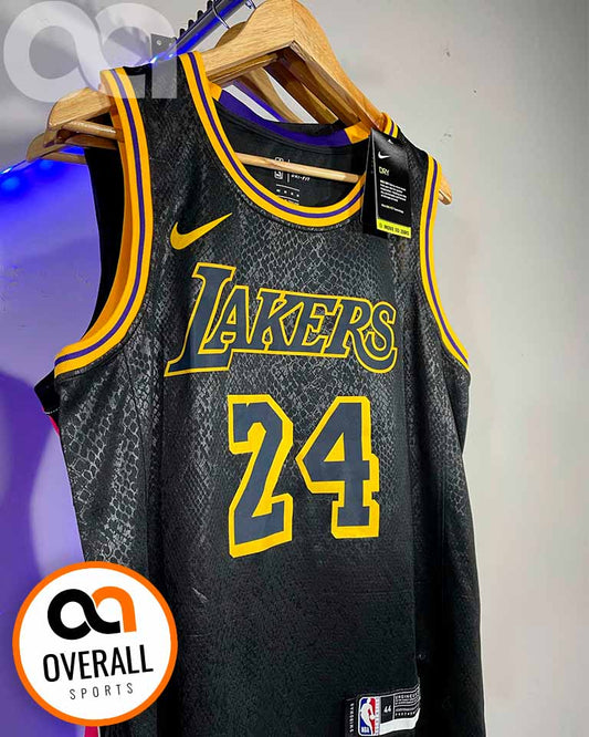Regata Los Angeles Lakers Black Mamba Kobe Bryant 24 Preta