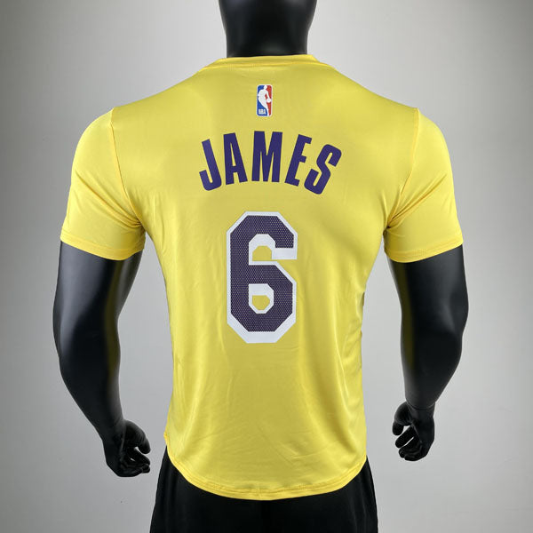 Camiseta Los Angeles Lakers LeBron James DRI-FIT Amarela