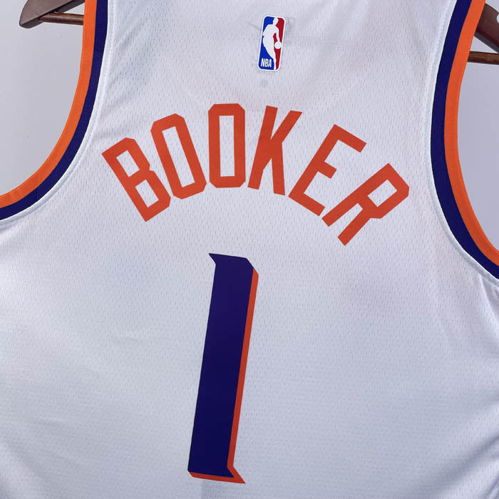 Regata Phoenix Suns Association Edition 24/25 Devin Booker Branca
