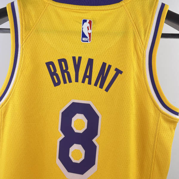 Regata Infantil Los Angeles Lakers Kobe Bryant 8 Amarela
