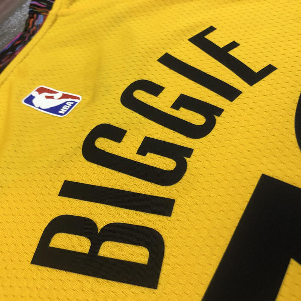 Regata Brooklyn Nets Bed Stuy Edition Notorius B.I.G Amarela