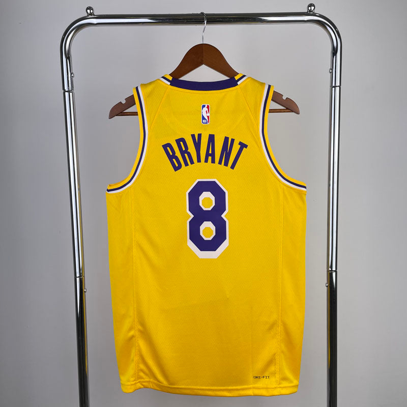 Regata Los Angeles Lakers Icon Edition Kobe Bryant 8 Amarela