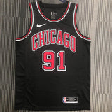 Regata Chicago Bulls Dennis Rodman Preta