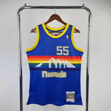 Regata Denver Nuggets Retrô Mitchell & Ness 1991/1992 Dikembe Mutombo Azul