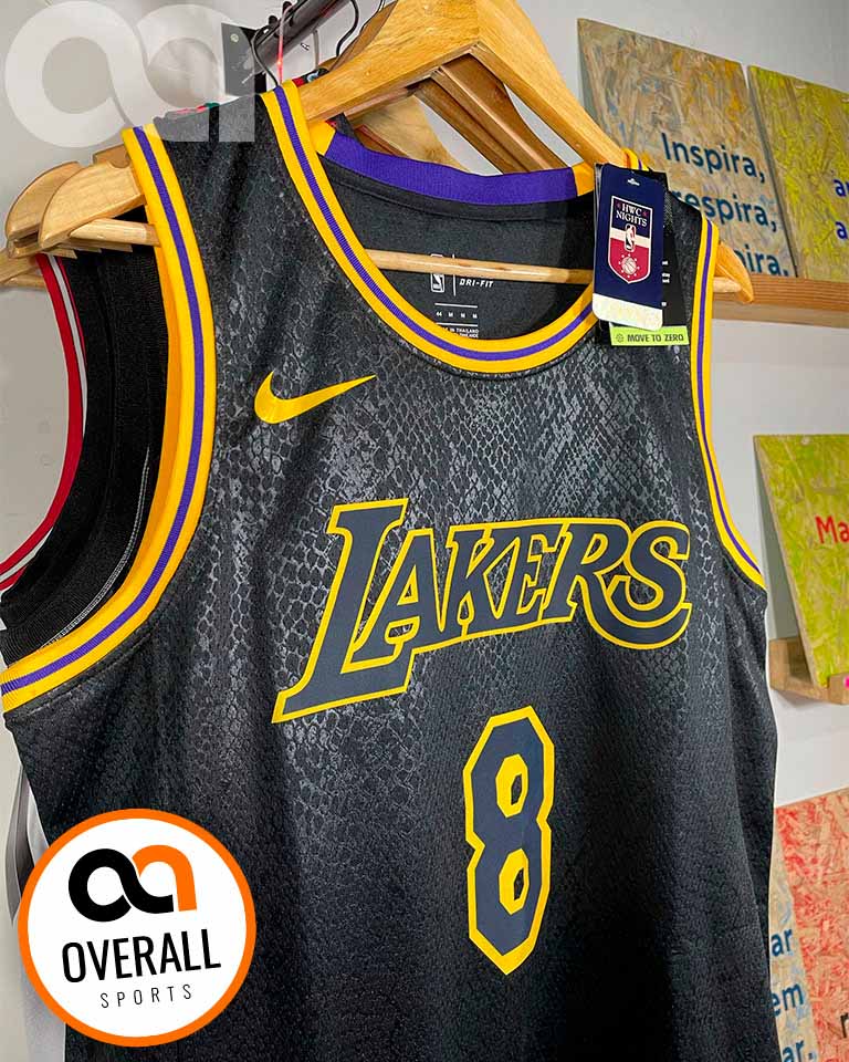 Regata Los Angeles Lakers Black Mamba Kobe Bryant 8 Preta