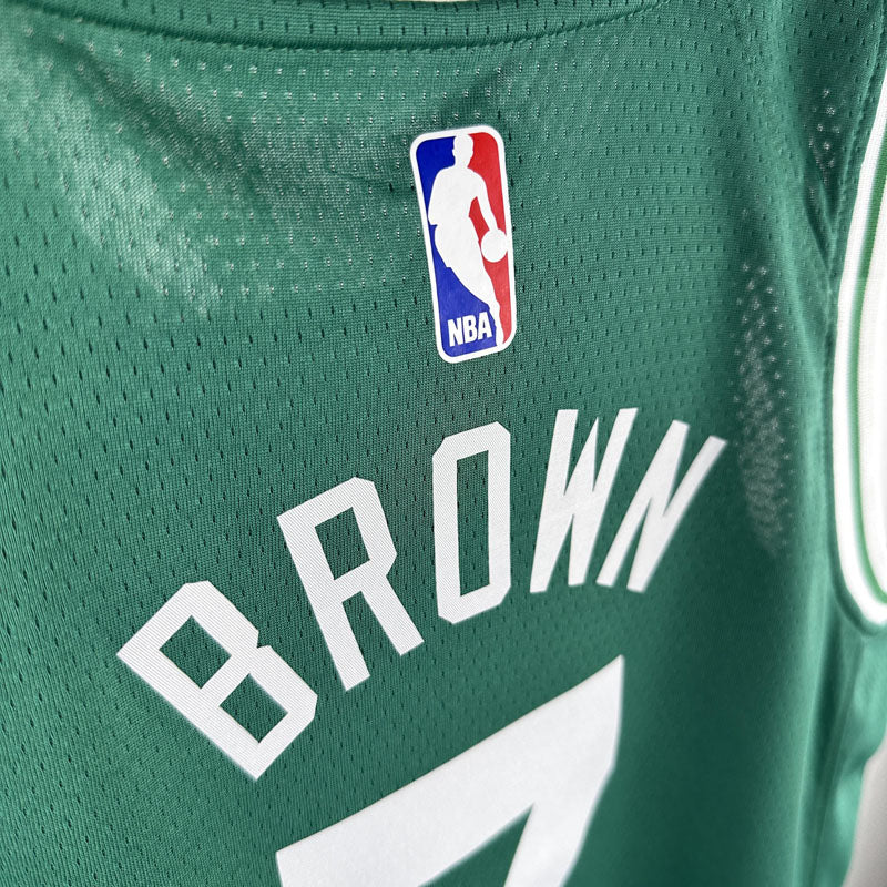 Regata Infantil Boston Celtics Jaylen Brown Verde