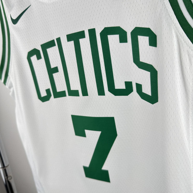 Regata Infantil Boston Celtics Jaylen Brown Branca