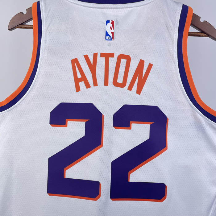 Regata Phoenix Suns Association Edition 24/25 Deandre Ayton Branca