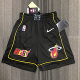 Short Miami Heat City Edição 75 anos 21/22 Preto