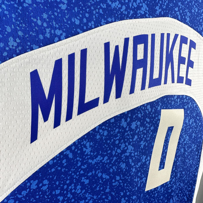 Regata Milwaukee Bucks City Edition 23/24 Damian Lillard Azul