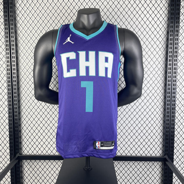 Regata Charlotte Hornets Statement Edition 20/21 LaMelo Ball Roxa