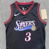 Regata Infantil Philadelphia 76ers Allen Iverson Preta