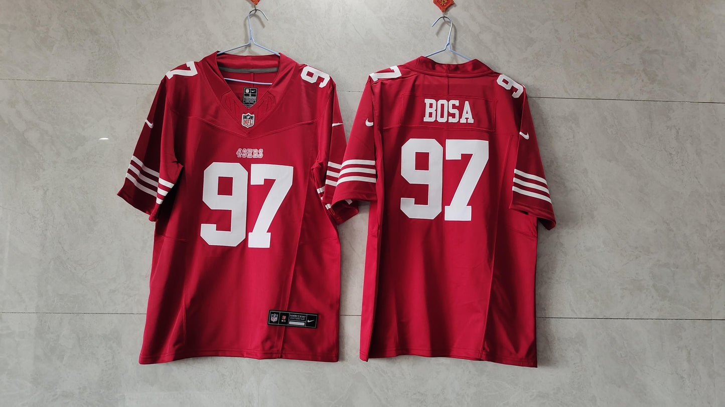 Camisa NFL San Francisco 49ers Vapor F.U.S.E. Limited Vermelha
