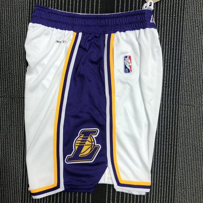 Short Los Angeles Lakers Association Edição 75 anos 21/22 Branco
