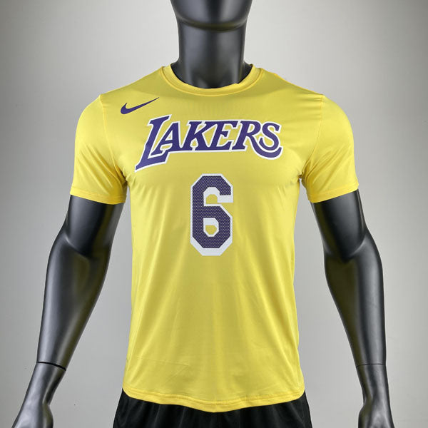 Camiseta Los Angeles Lakers LeBron James DRI-FIT Amarela