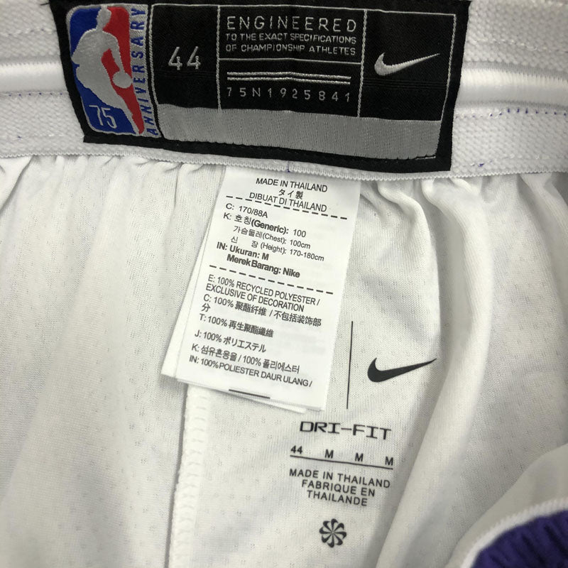 Short Los Angeles Lakers Association Edição 75 anos 21/22 Branco