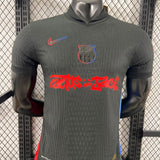 Camisa Barcelona x Travis Scott Cactus Jack Preta (Versão Jogador)