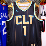 Regata Charlotte Hornets City Edition 22/23 LaMelo Ball Preta