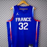 Regata Seleção da França de Basquete Olimpíadas 2024 Azul