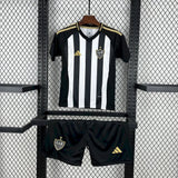 Conjunto Infantil Atlético Mineiro I 25/26 Branco e Preto