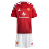 Conjunto Infantil Manchester United I 24/25 Vermelho