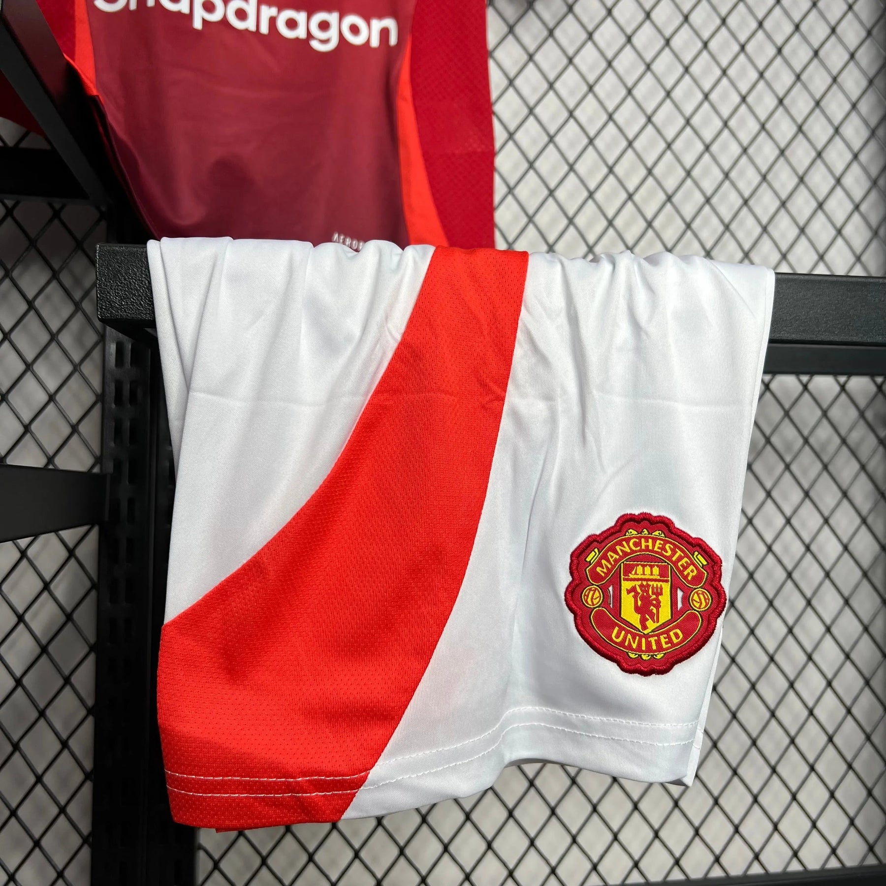 Conjunto Infantil Manchester United I 24/25 Vermelho