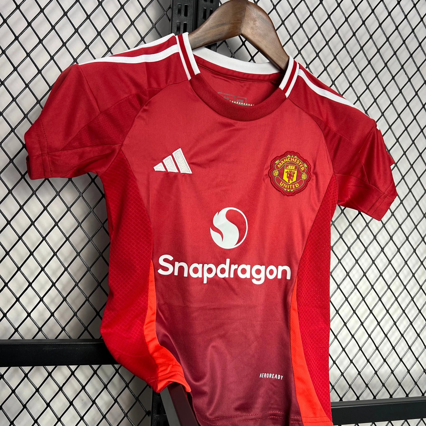 Conjunto Infantil Manchester United I 24/25 Vermelho