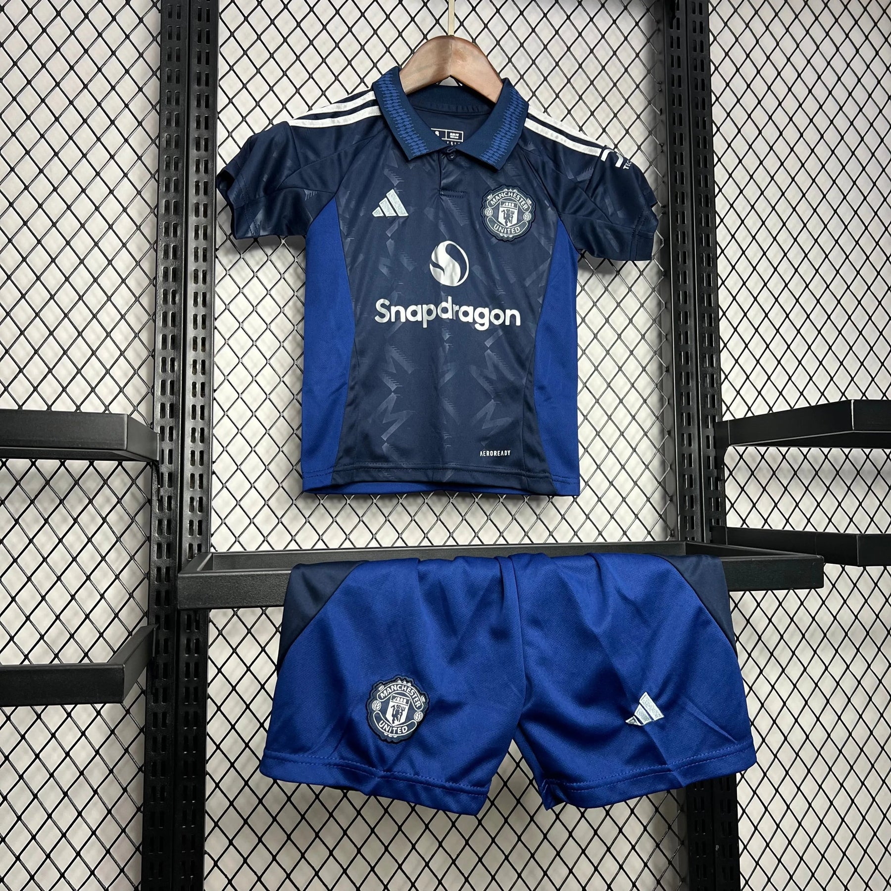 Conjunto Infantil Manchester United II 24/25 Azul