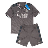Conjunto Infantil Real Madrid III 24/25 Cinza