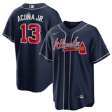 Camisa MLB Atlanta Braves Azul Torcedor