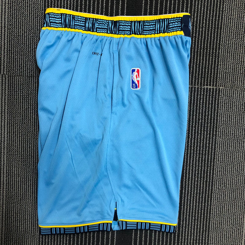 Short Memphis Grizzlies Statement Edição 75 anos 21/22 Azul Claro