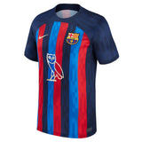 Camisa Barcelona Edição Especial Drake Vermelha e Azul