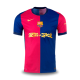 Camisa Barcelona Travis Scott Edição Especial Vermelha/Azul