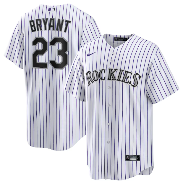 Camisa MLB Colorado Rockies Branca Torcedor