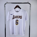 Camiseta Los Angeles Lakers LeBron James DRI-FIT Branca
