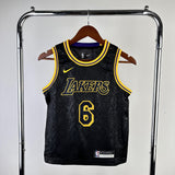 Regata Infantil Los Angeles Lakers LeBron James 6 Preta