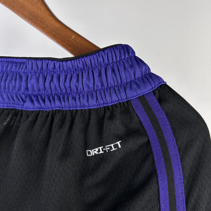Short Los Angeles Lakers City Edition 25/26 Preto e Roxo