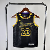 Regata Infantil Los Angeles Lakers LeBron James 23 Preta