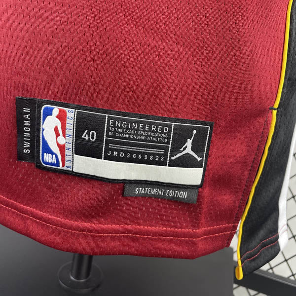 Regata Miami Heat Statement Edition 23/24 Tyler Herro Vermelha