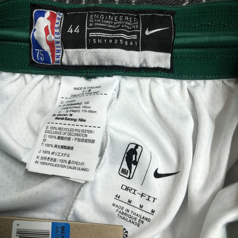 Short Boston Celtics Association Edição 75 anos Branco