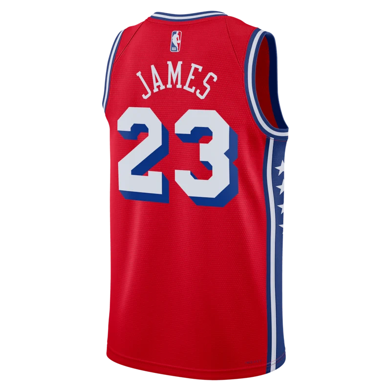 Regata Philadelphia 76ers Statement Edition 26/27 Lebron James Vermelha