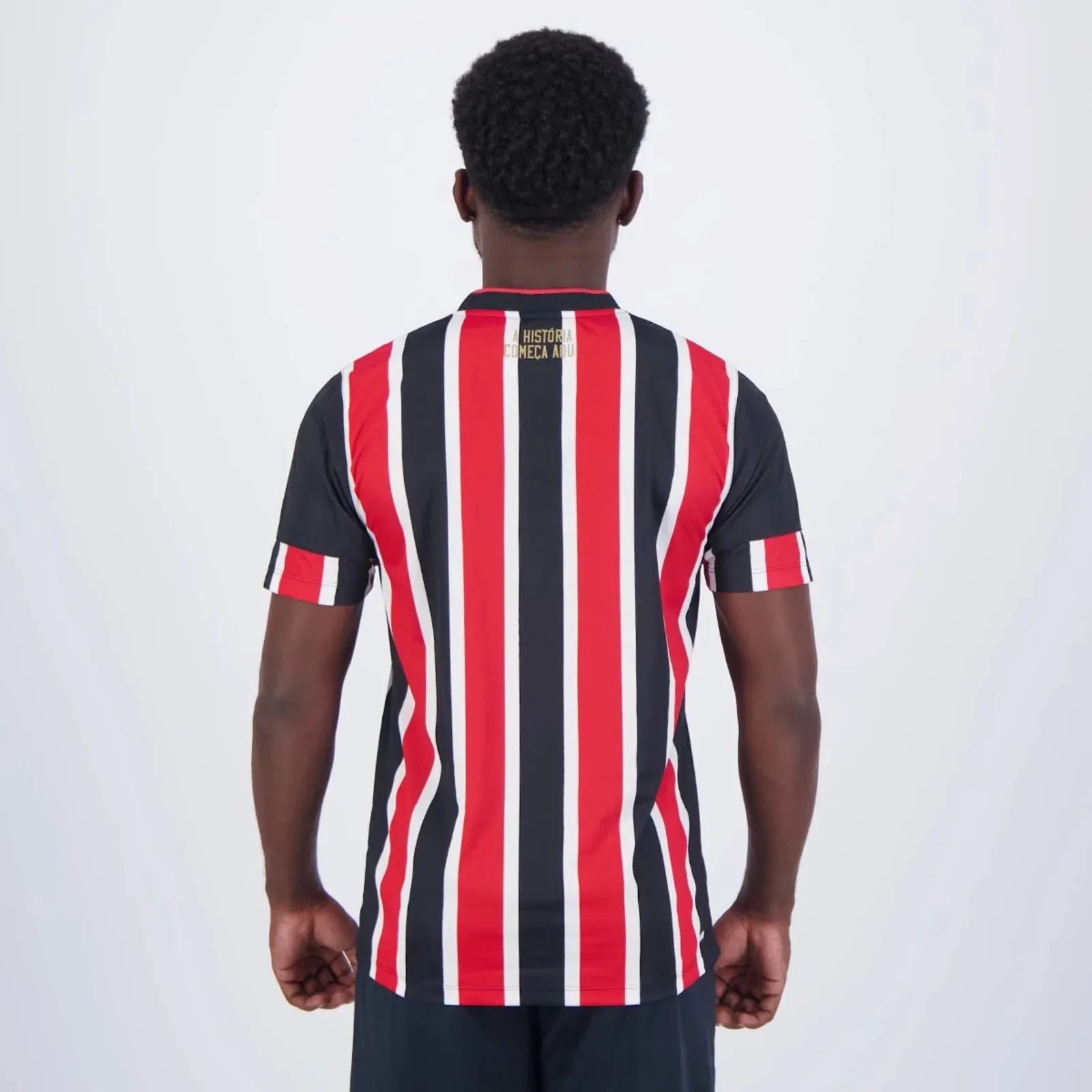 Camisa São Paulo II 24/25 com Patch Campeão Copa do Brasil 2023 Vermelho e Branco Masculina
