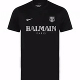 Camisa Barcelona x Balmain Collab Preta Masculina