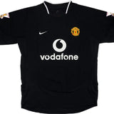 Camisa Manchester United II 2003-2004 Retrô Preta Masculina
