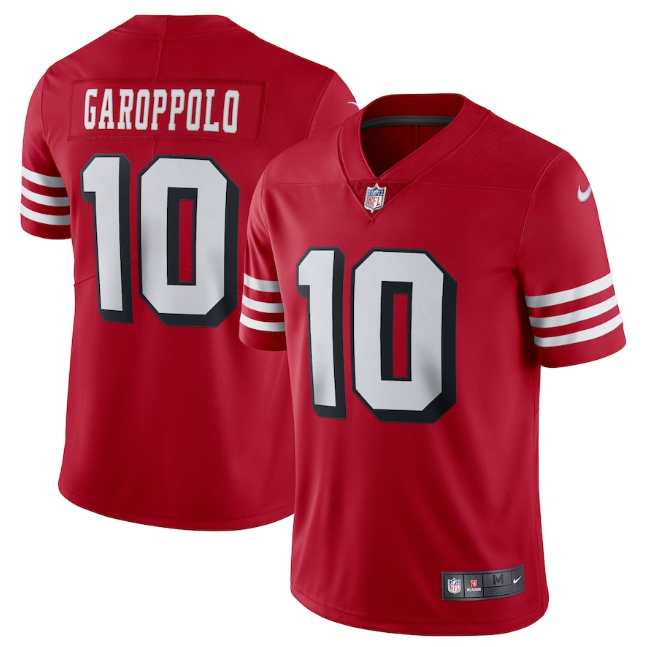 Camisa NFL San Francisco 49ers Vapor Limited Vermelha/Preta