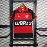 Camisa Flamengo I 1987 Retrô Vermelha e Preta Masculina