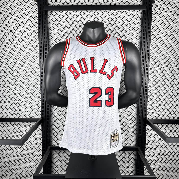 Regata Chicago Bulls Retrô Mitchell & Ness 1984/1985 Michael Jordan Branca
