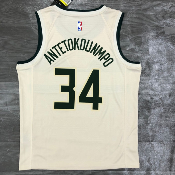 Regata  Milwaukee Bucks City Edition 18/19 Giannis Antetokounmpo Creme