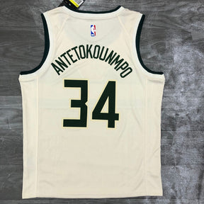Regata  Milwaukee Bucks City Edition 18/19 Giannis Antetokounmpo Creme