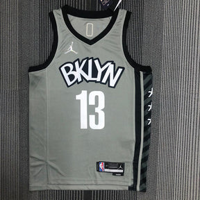Regata  Brooklyn Nets Edição 75 anos 21/22 James Harden Cinza
